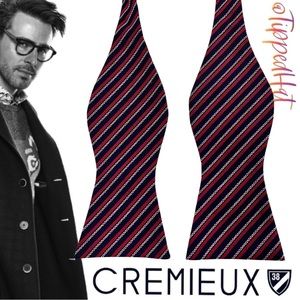 NWT $39.50 Cremieux 100% Silk Men’s Bow Tie
